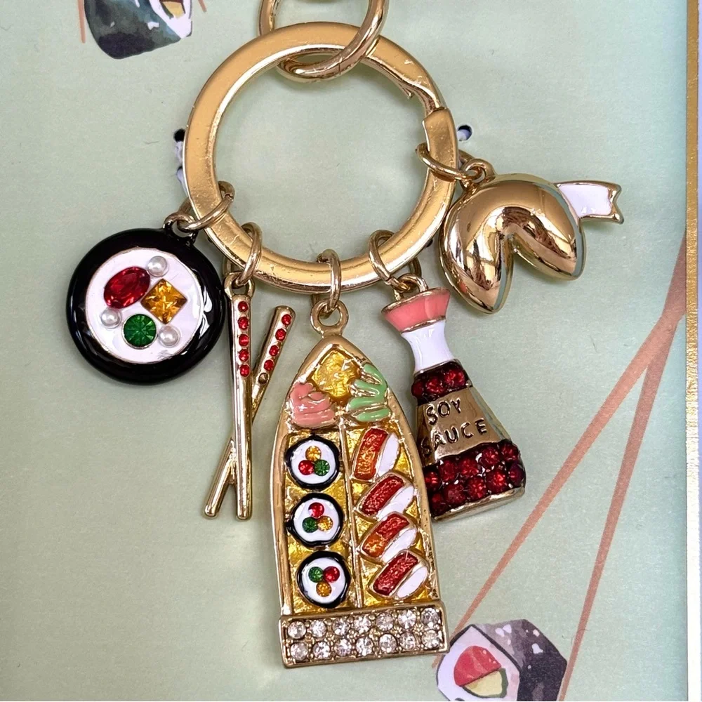 True to Form Sushi Dinner Date Key Chain / Bag Charm